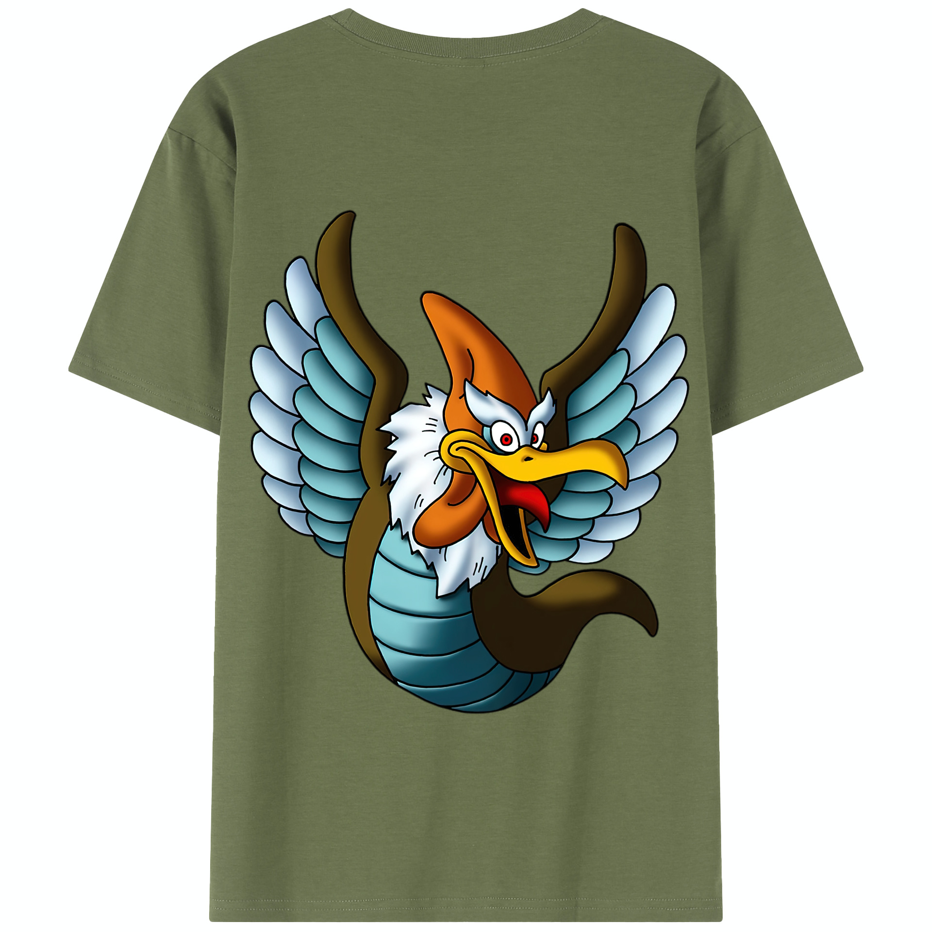 （画像用） ドラゴンクエスト Doragon Kuesuto Dragon Quest 綿100％半袖Tシャツ（背面プリント）
